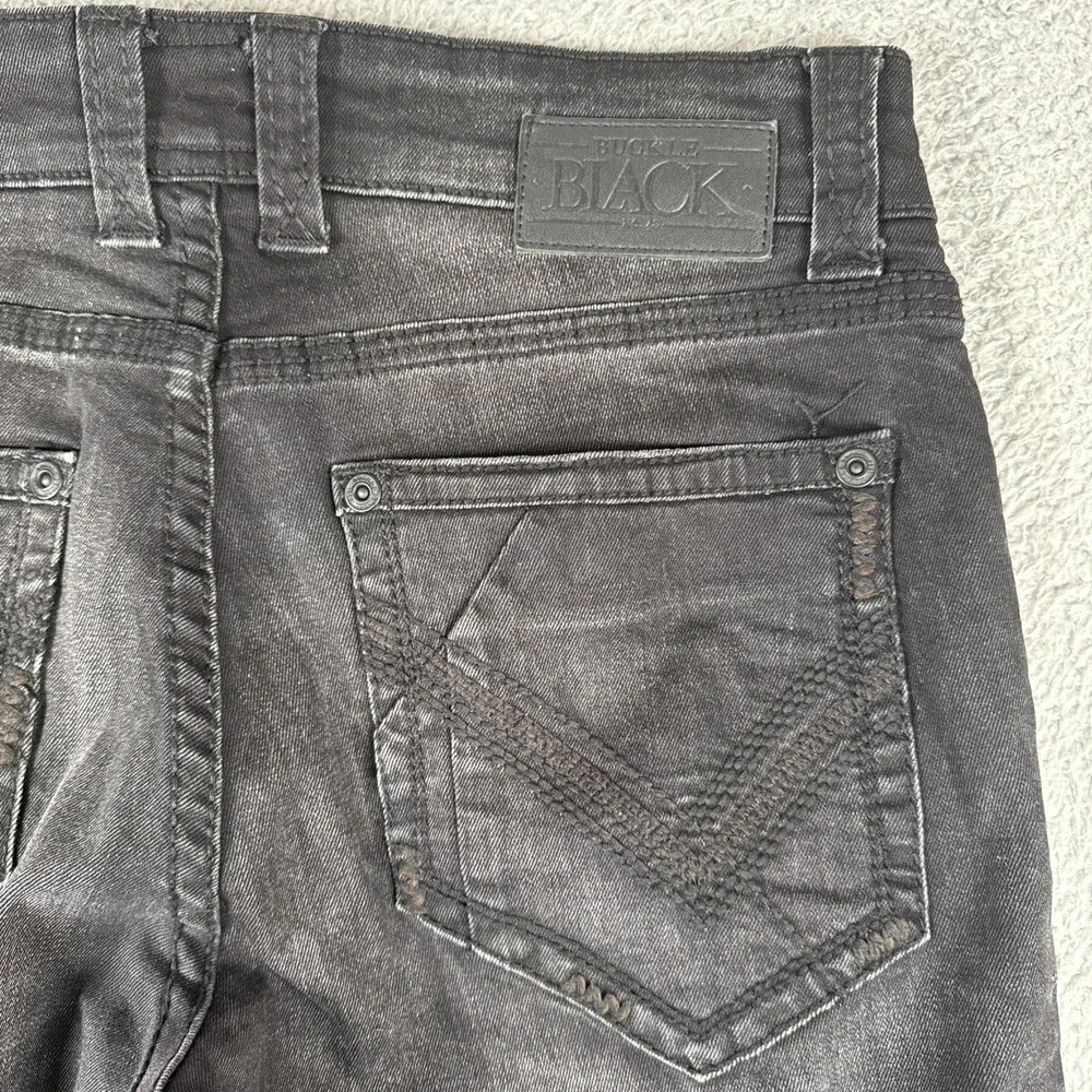 Buckle Black Nine Straight Stretch Jeans Mens 32x34 Black
